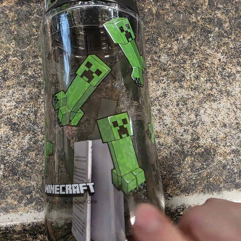 Thermos Green and Black Bottle